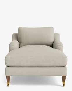 Lucille English Roll Arm Lounge Chair