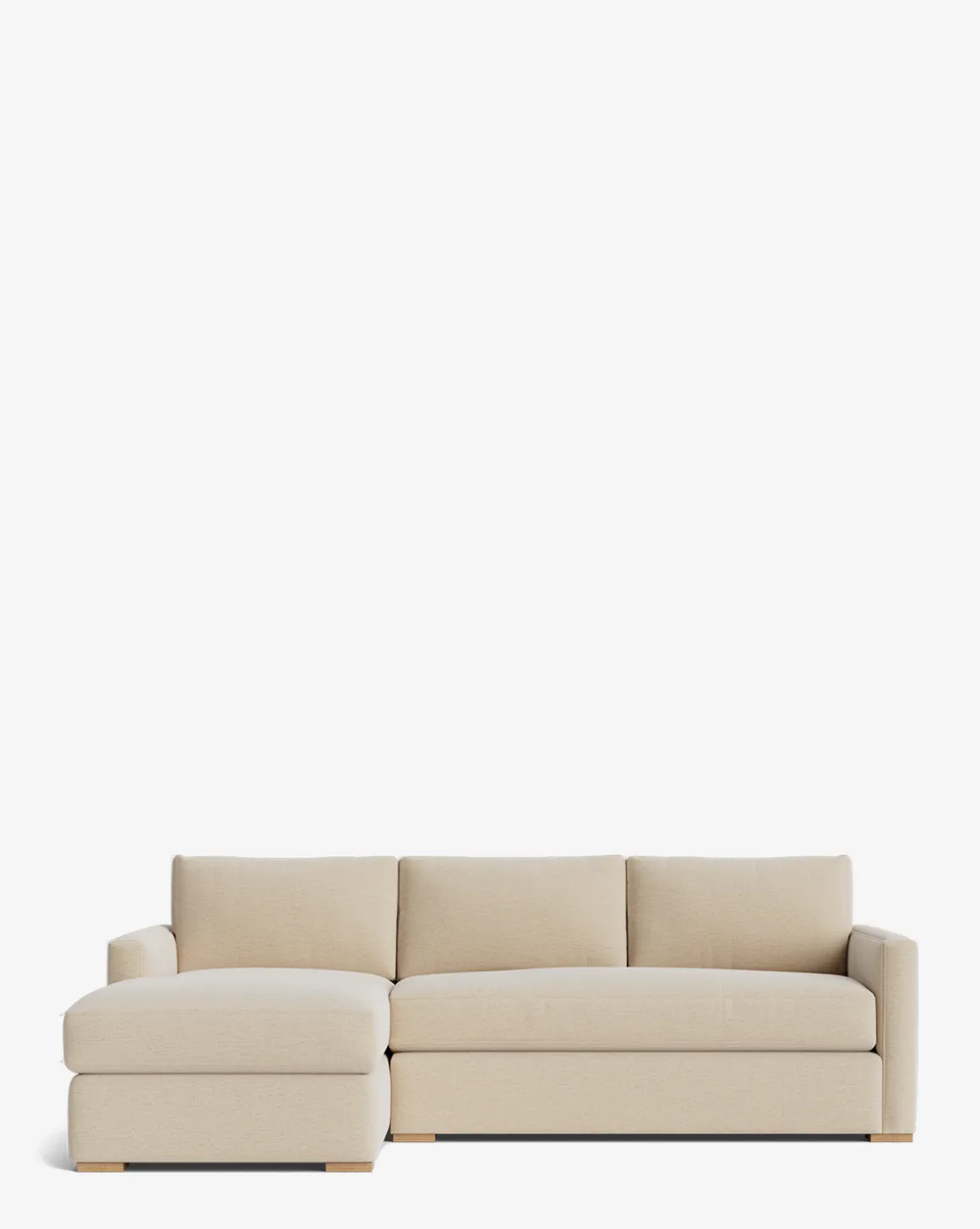 Macy Upholstered Chaise Sectional 101"