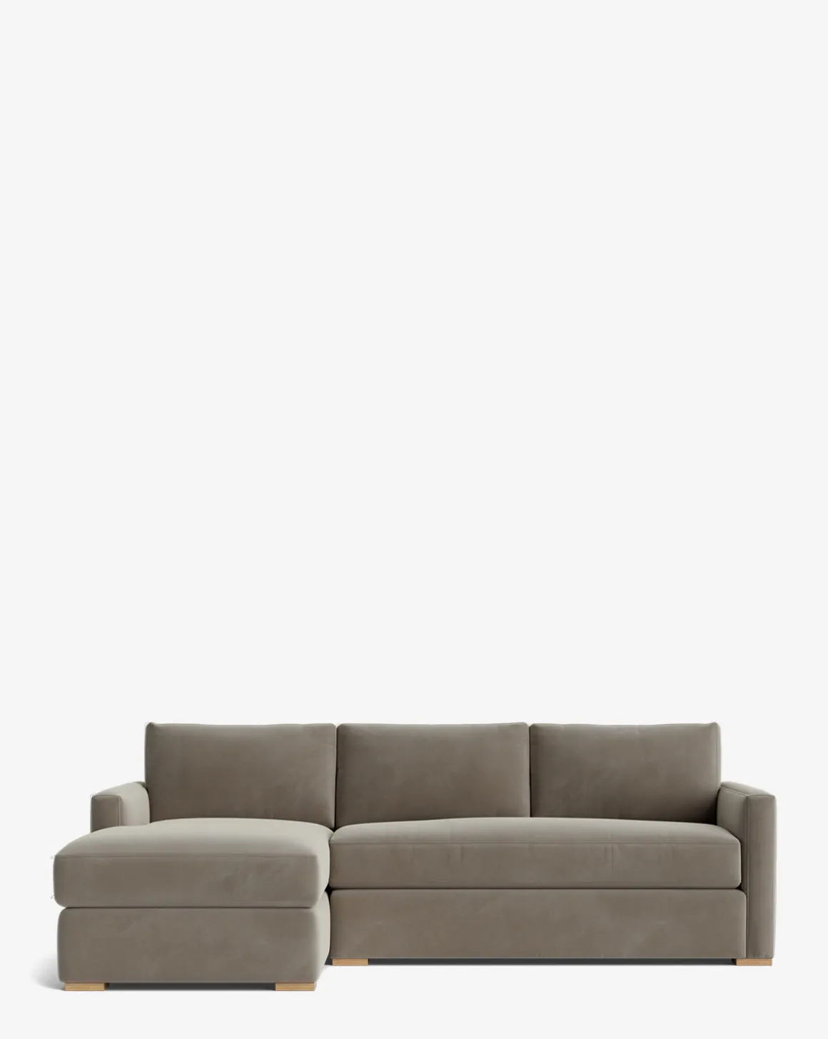 Macy Upholstered Chaise Sectional 101"