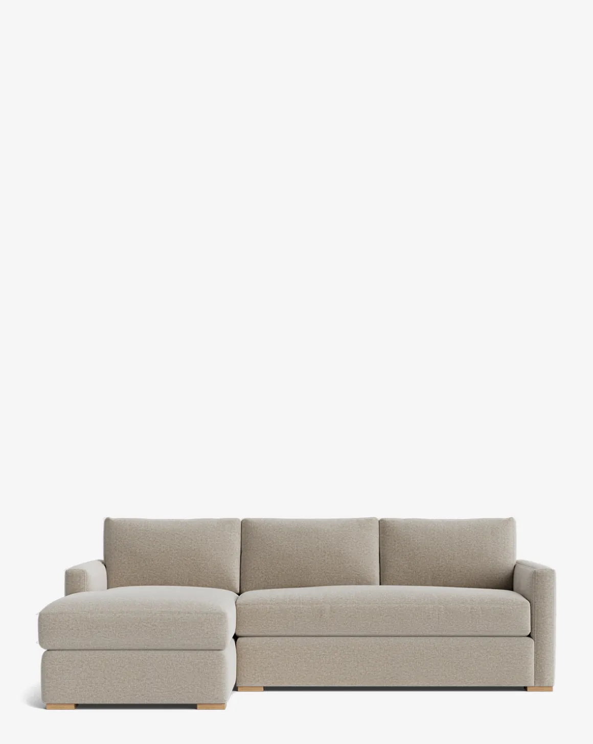Macy Upholstered Chaise Sectional 101"