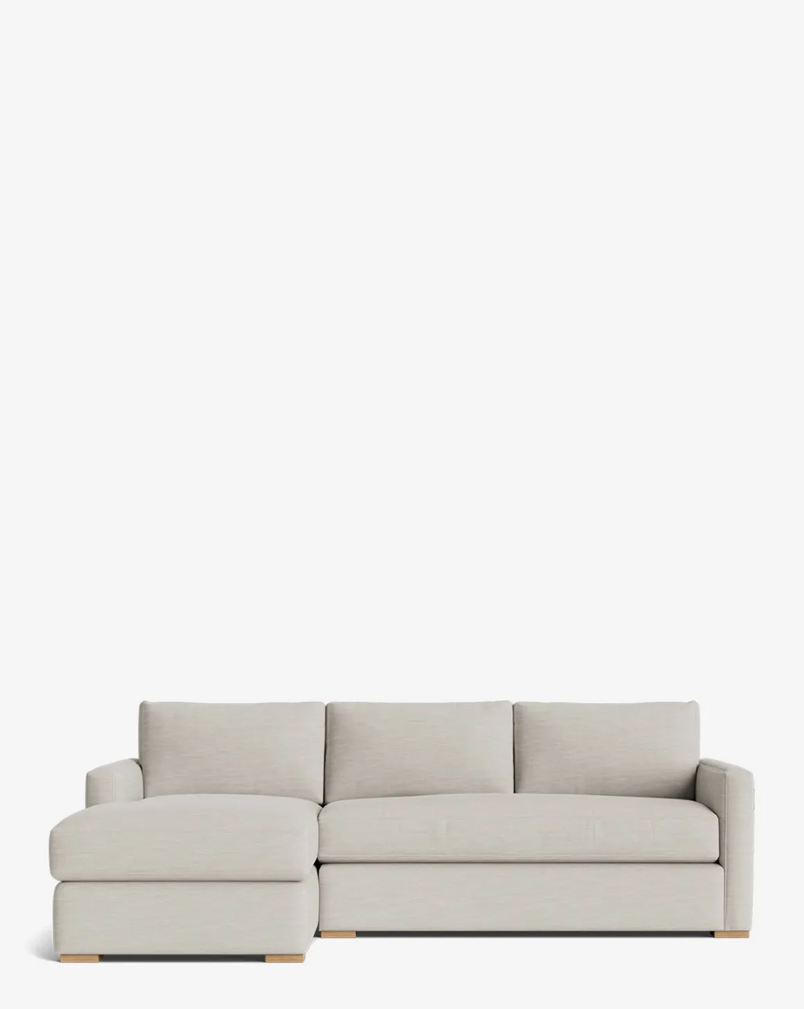 Macy Upholstered Chaise Sectional 101"