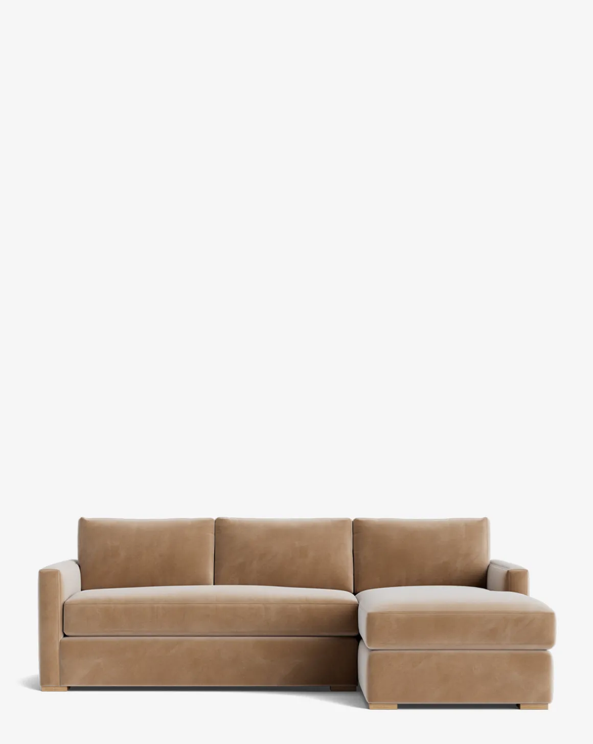 Macy Upholstered Chaise Sectional 101"