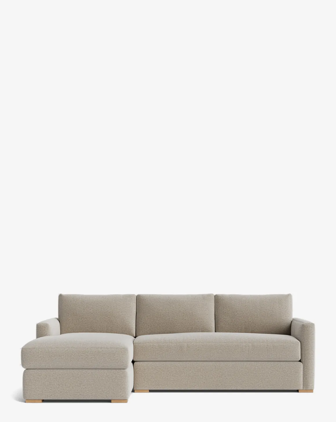 Macy Upholstered Chaise Sectional 101"