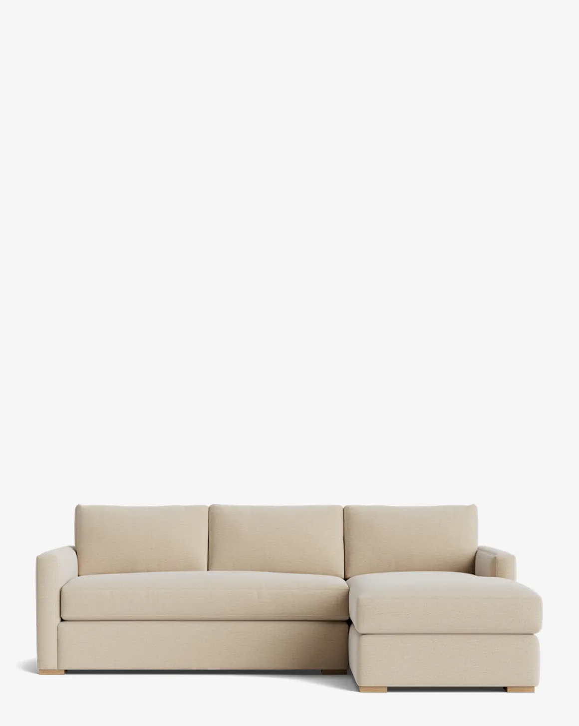 Macy Upholstered Chaise Sectional 101"