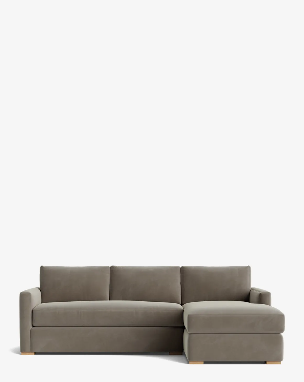 Macy Upholstered Chaise Sectional 101"