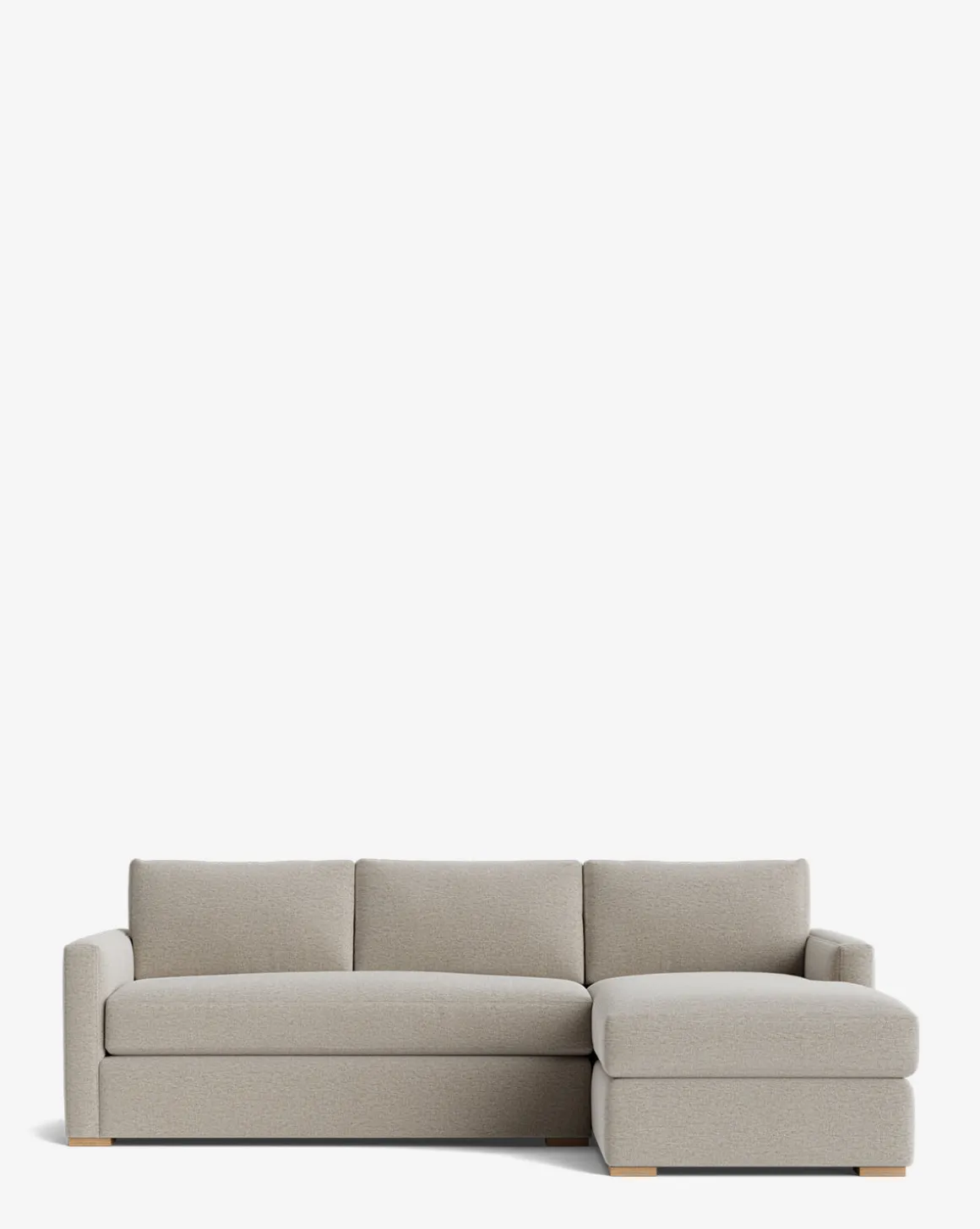 Macy Upholstered Chaise Sectional 101"