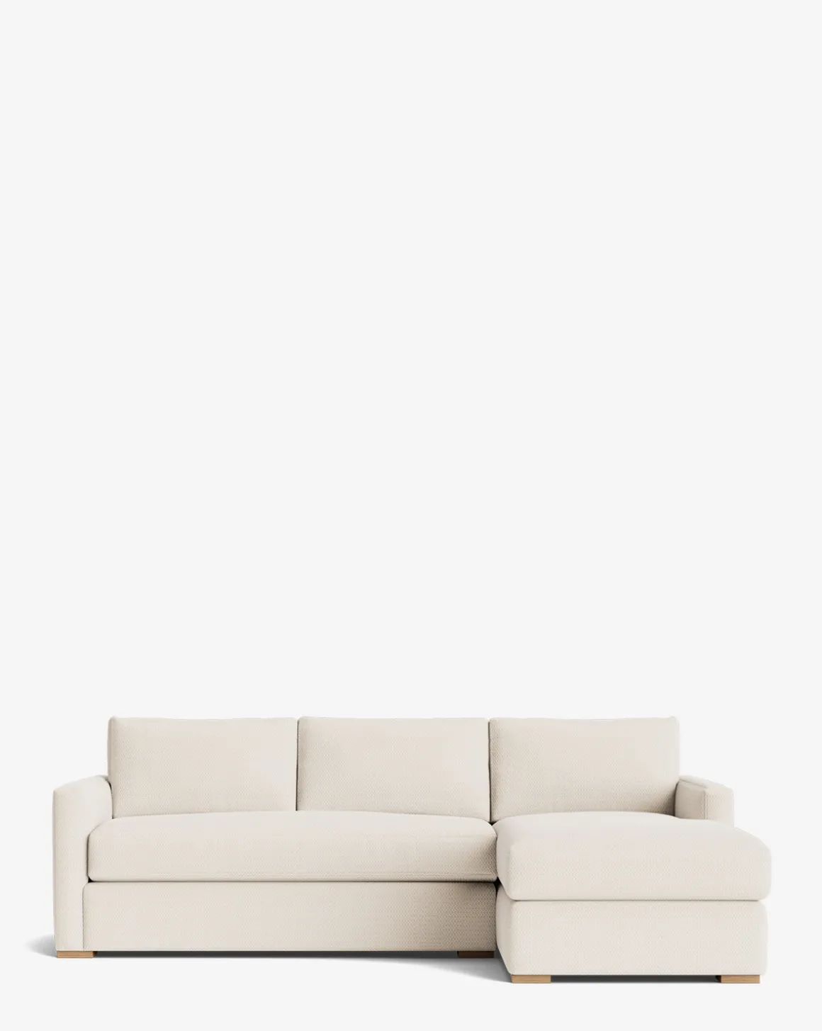 Macy Upholstered Chaise Sectional 101"