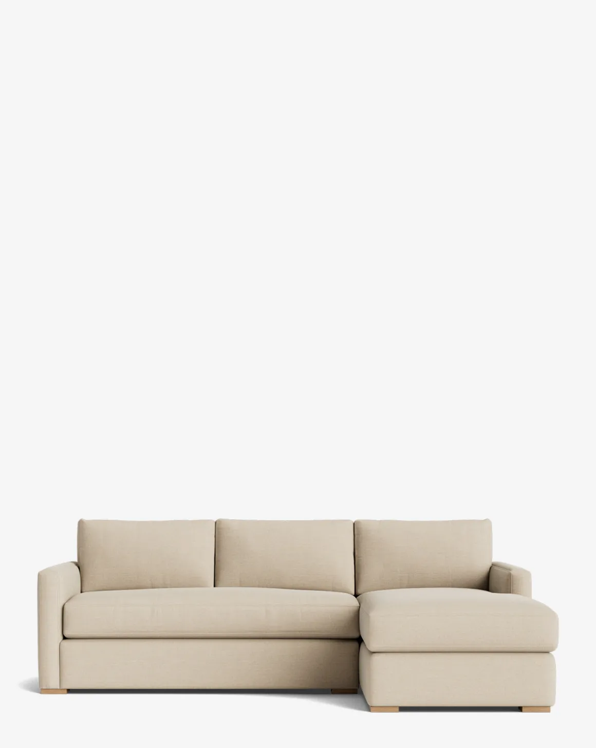 Macy Upholstered Chaise Sectional 101"