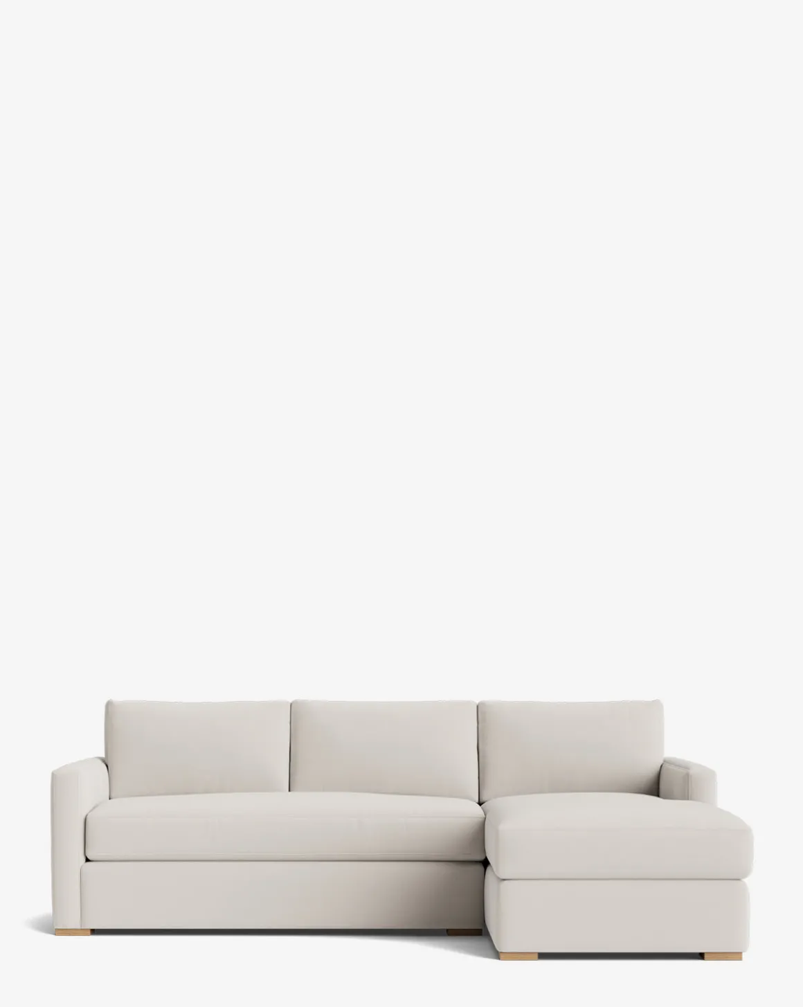 Macy Upholstered Chaise Sectional 101"
