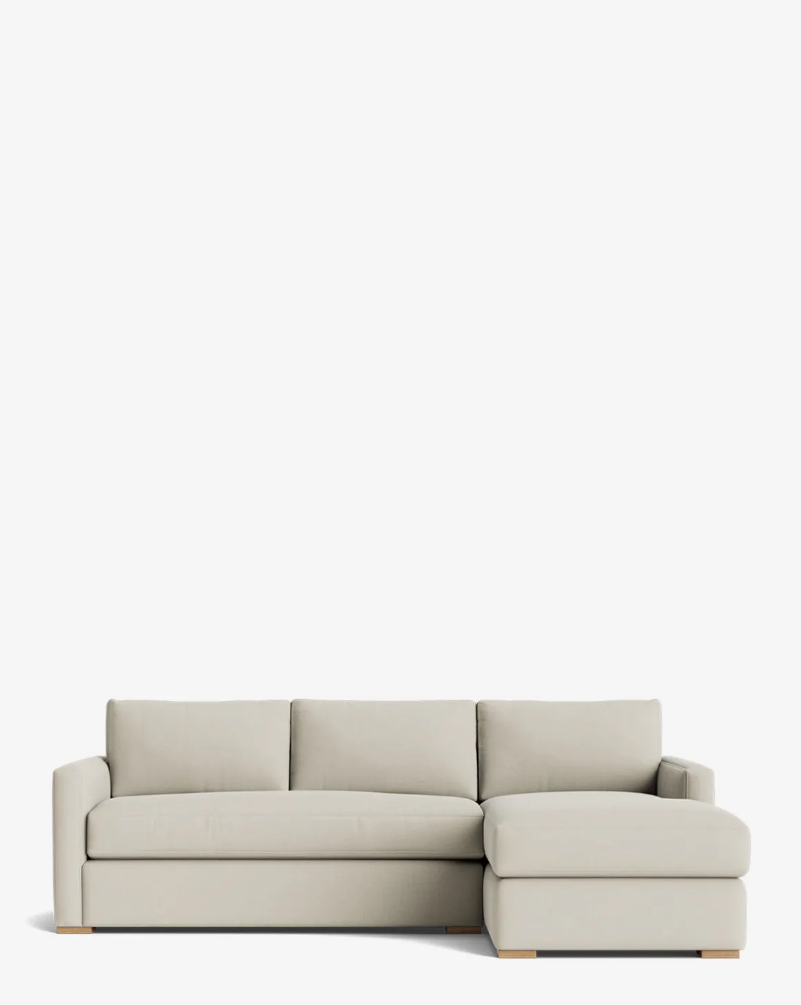 Macy Upholstered Chaise Sectional 101"