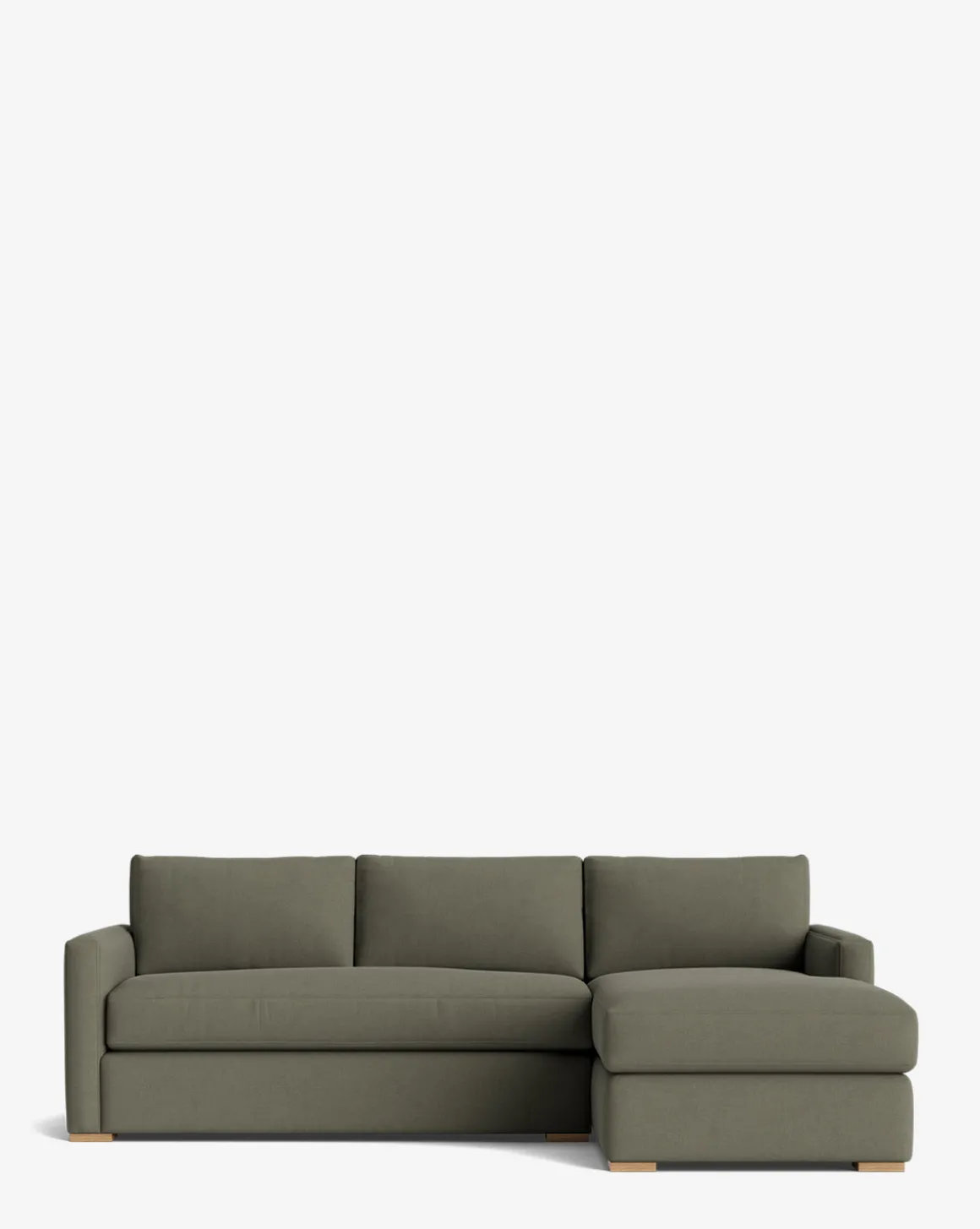 Macy Upholstered Chaise Sectional 101"