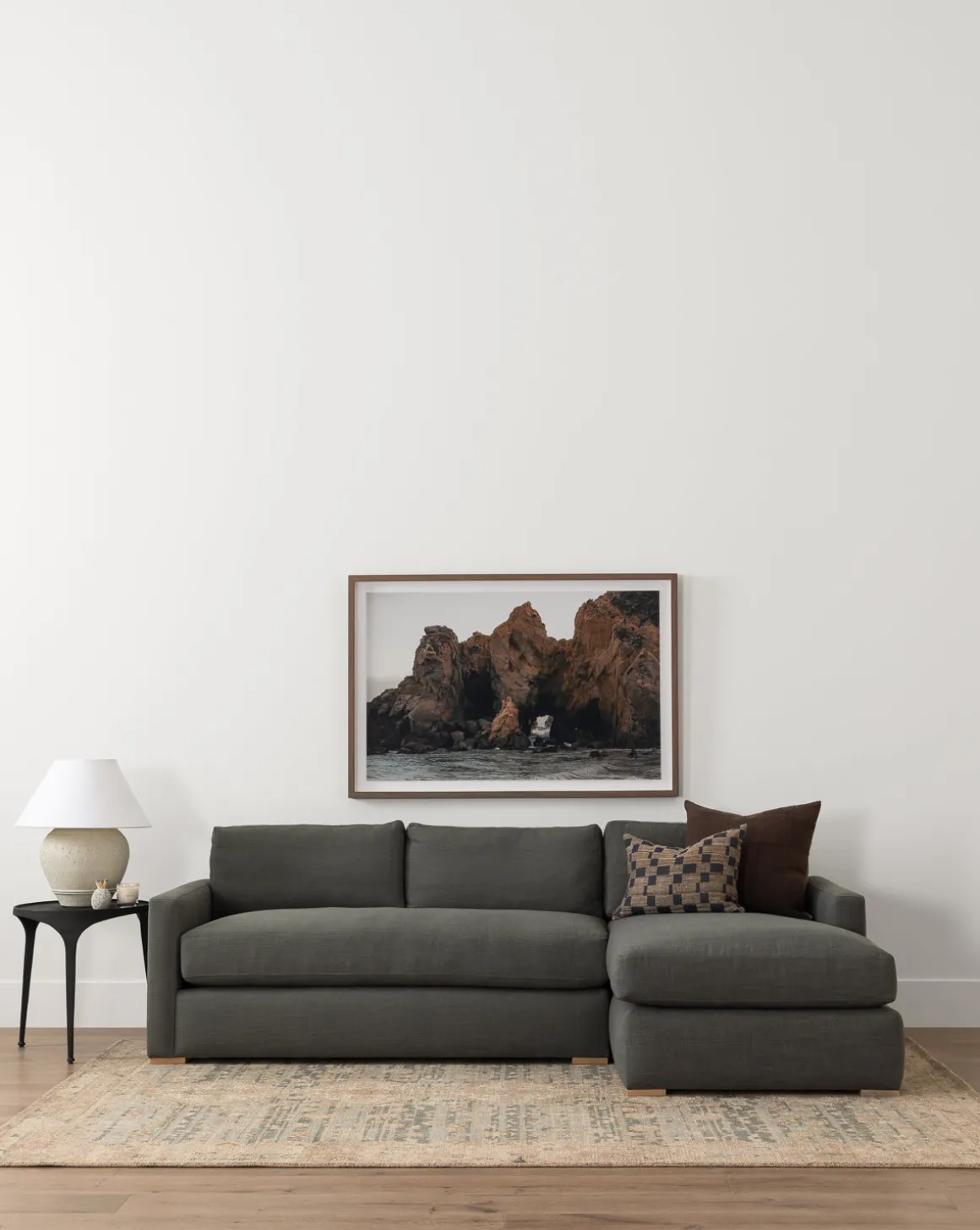 Macy Upholstered Chaise Sectional 101"