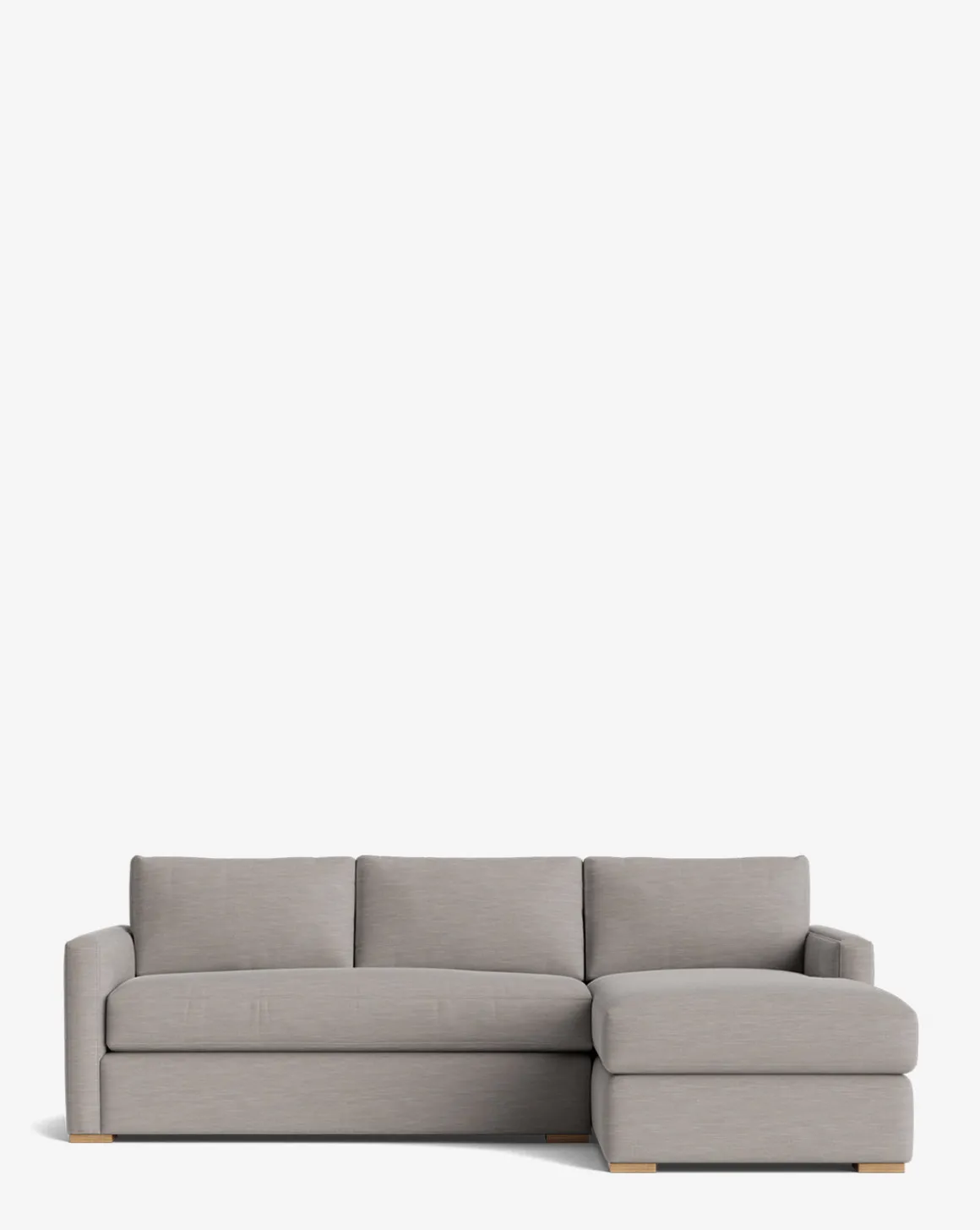 Macy Upholstered Chaise Sectional 101"
