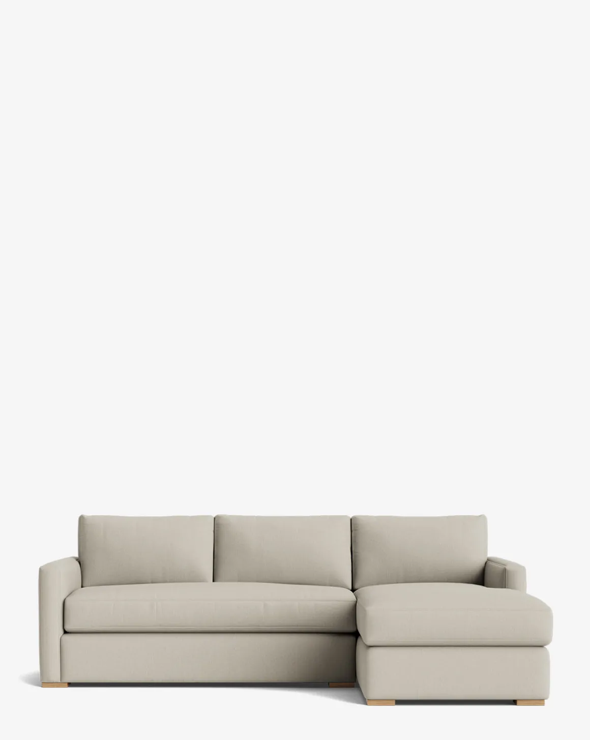 Macy Upholstered Chaise Sectional 101"