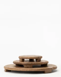 Mango Wood Carved Pedestal