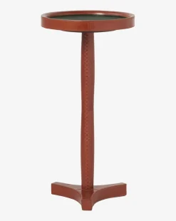 McCoy Leather Side Table
