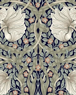 Morris & Co. x McGee & Co. Pimpernel Ink Wallpaper