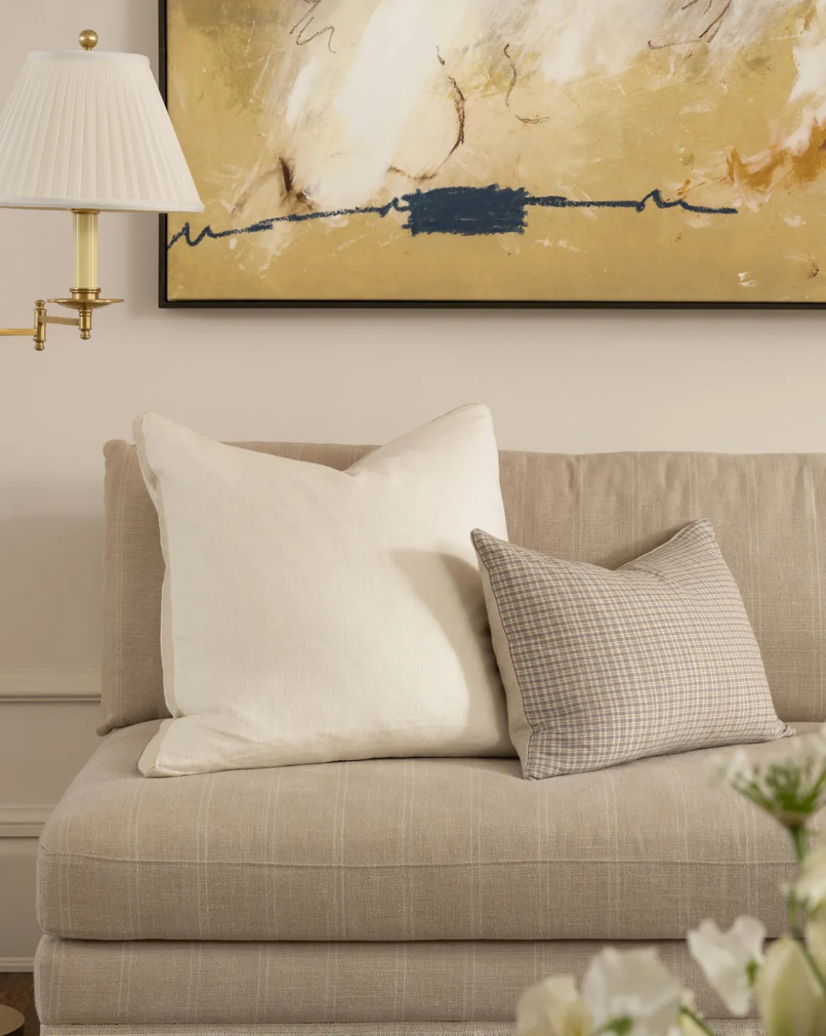 Norton Cream Pillow Cover