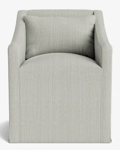Olivier Slipcover Dining Arm Chair
