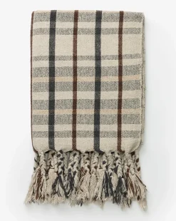 Plaid Tasseled Throw