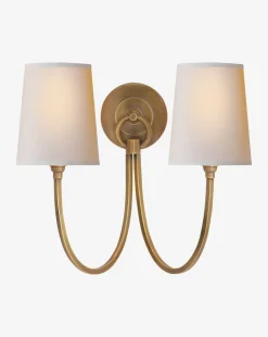 Reed Double Sconce