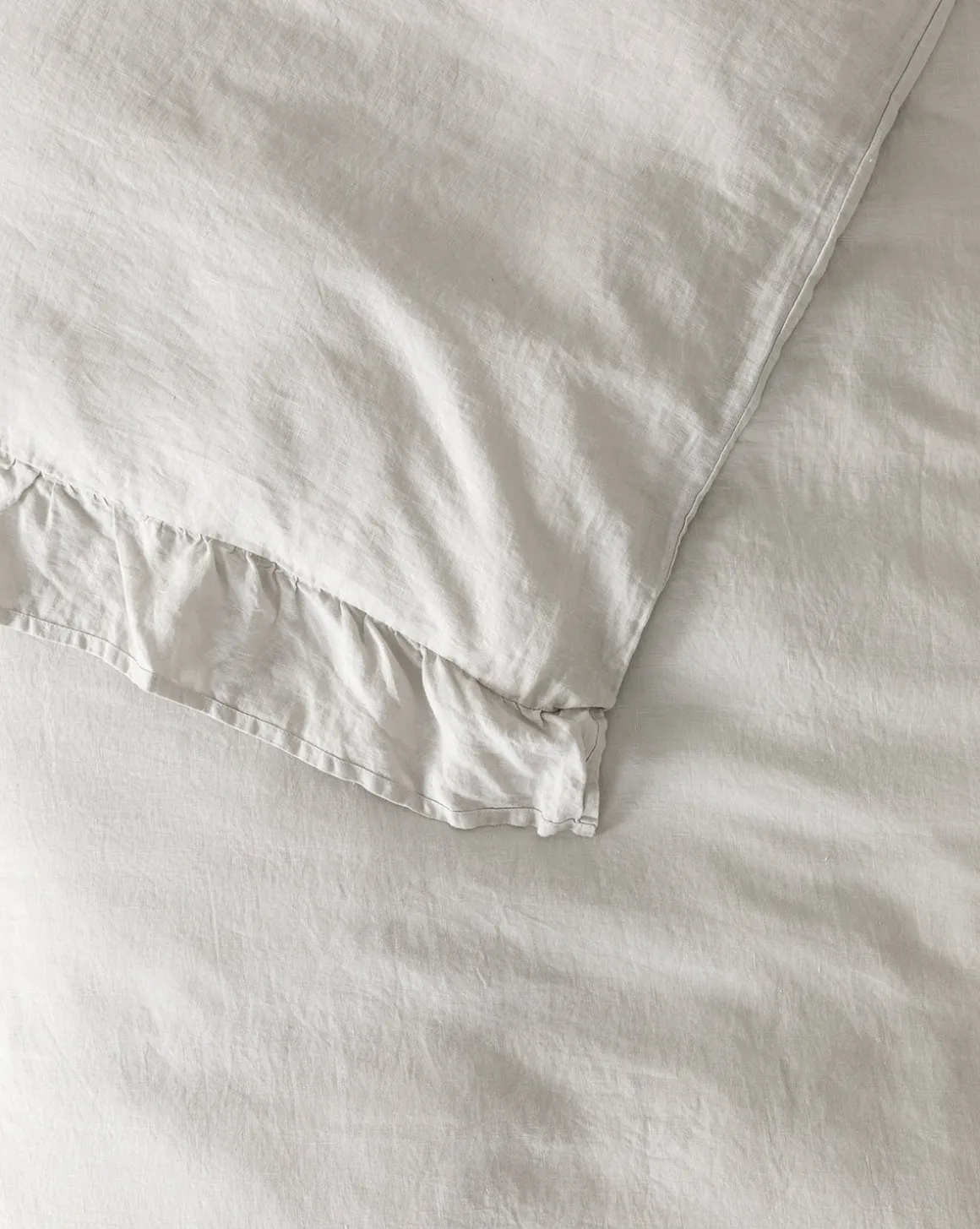 Ruffle Linen Duvet Cover