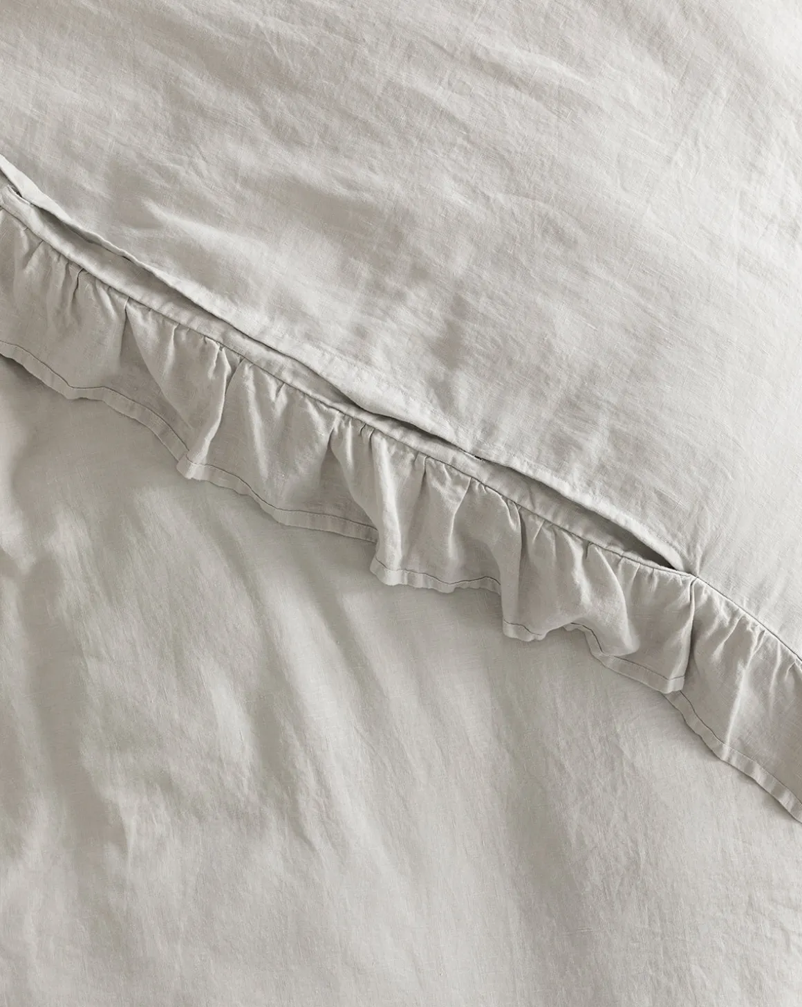 Ruffle Linen Duvet Cover