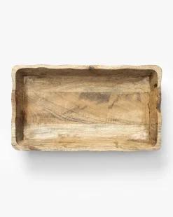 Scalloped Wood Tray