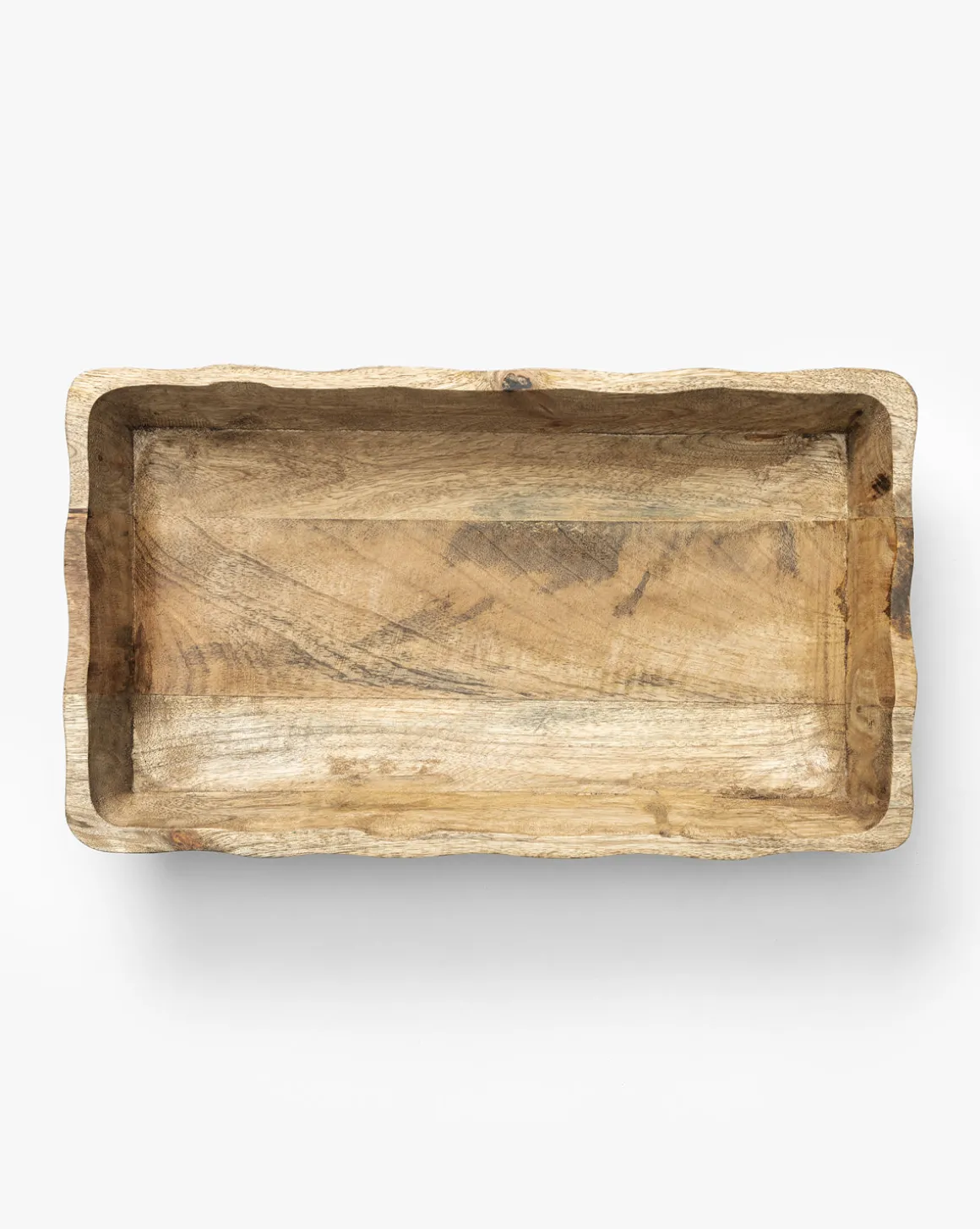 Scalloped Wood Tray