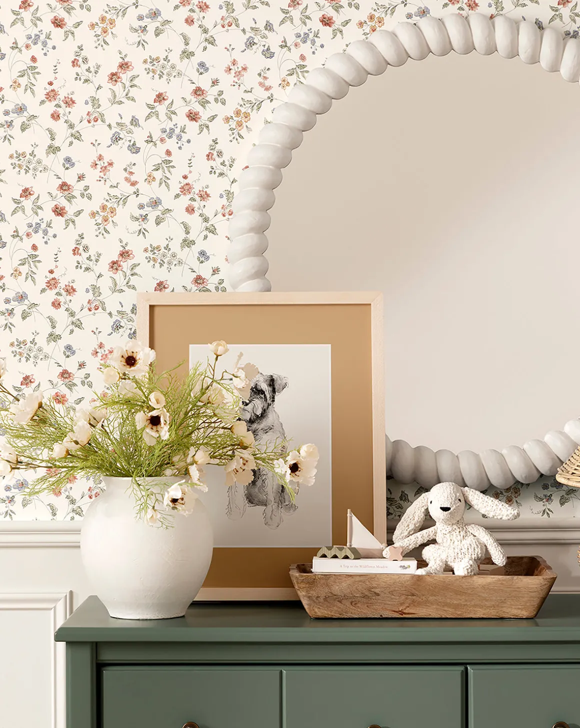 Scalloped Wood Tray