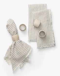 Striped Fringe Napkins