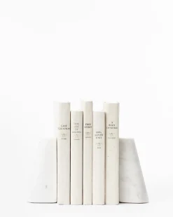 Tapered Marble Bookends (Set of 2)