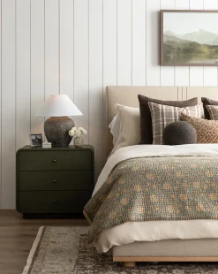 Taylor Pleated Bed (Ready to Ship)
