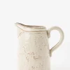 White Stoneware Pitcher